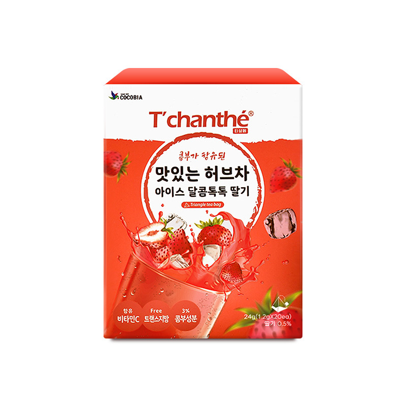 티샹떼 맛있는 아이스티 허브차 딸기 20티백